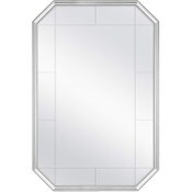Wholesale - 24X36" SILVER GROOVED FRAMED MIRROR C/P 1, UPC: 044021688694